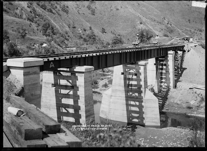 Dreadnought railway bridge, 27 miles from Gisborne