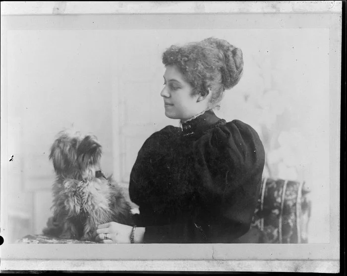 K.B.R./Terry Brown, lady with dog
