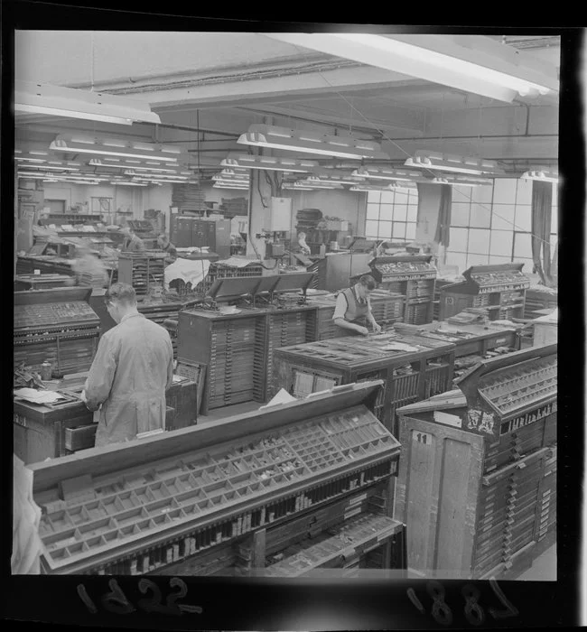 Operations at the Evening Post newspaper, Wellington