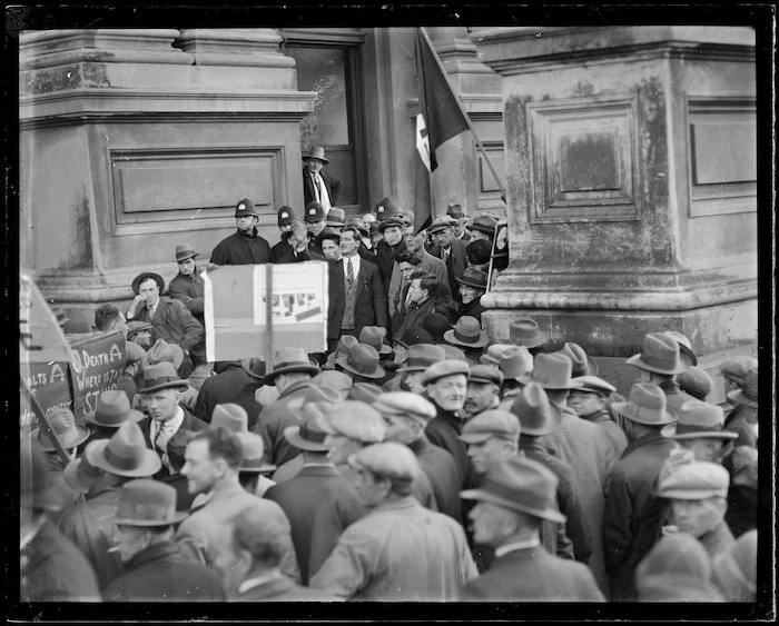 Unemployed workers' demonstration, Wellington