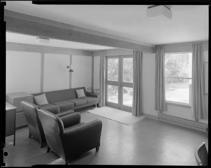 Living room interior, Richardson house
