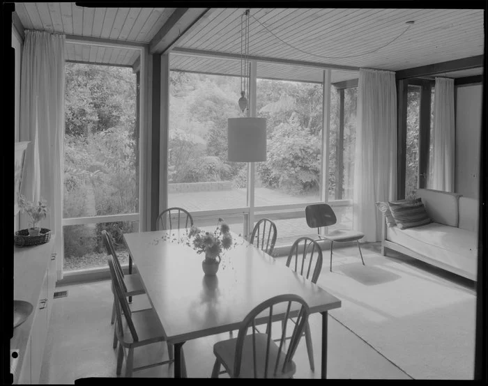 Dining room of Alington house, 60 Homewood Crescent, Karori, Wellington