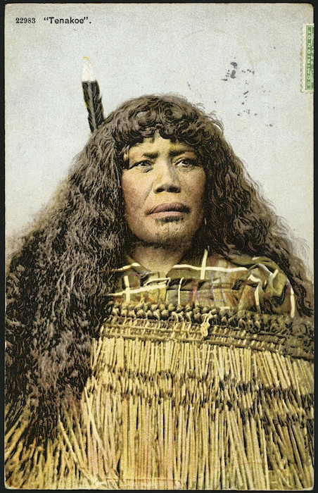 Postcard. "Tenakoe" 22983. [Maori woman. 1904-1914].