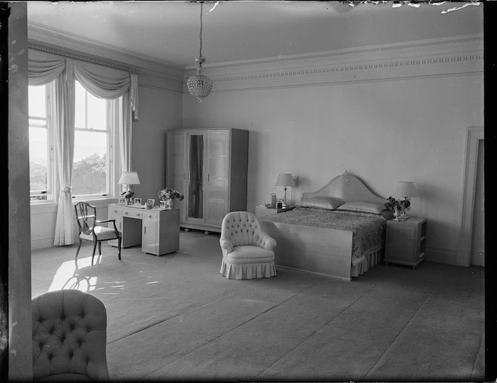 The Queen's bedroom, Government House, Wellington