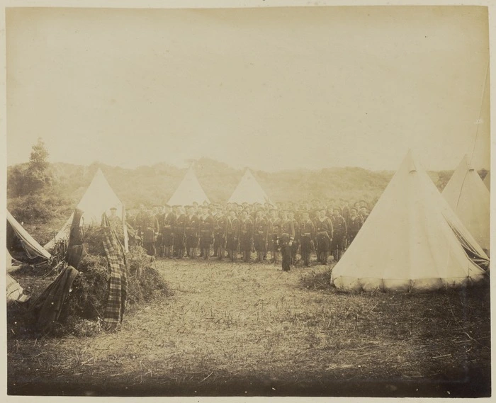 Wellington naval volunteers, Parihaka, Taranaki, New Zealand