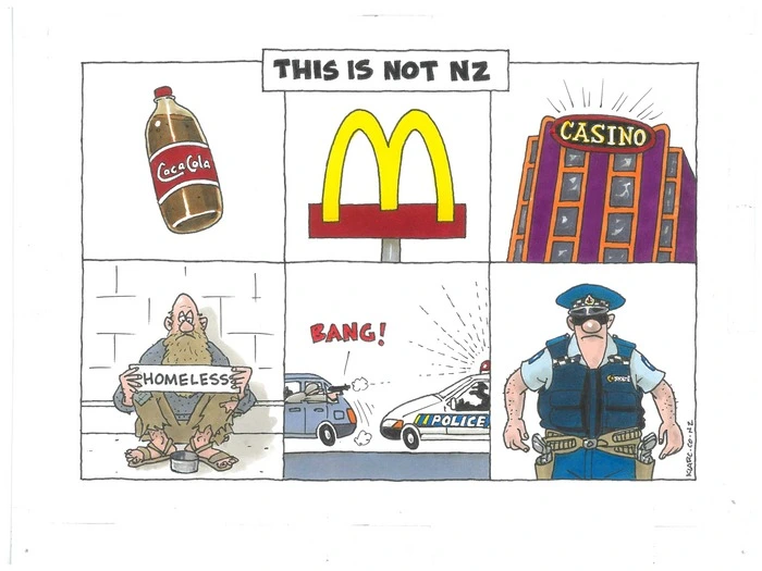 Christchurch shooting - American culture - arming the police