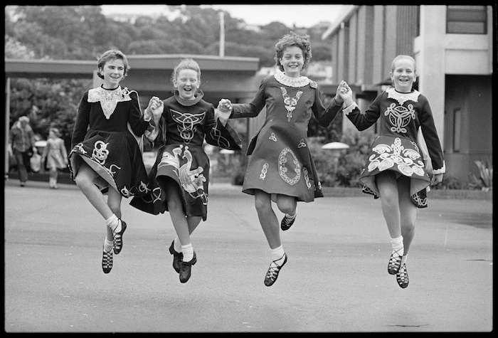 Dancers at the Irish National Feis, Kilbirnie, Wellington - Photograph taken by John Nicholson