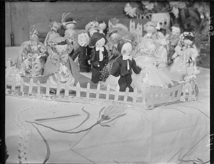 Display of dolls at the Darby and Joan club