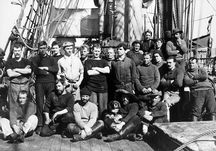 Group of crew of Terra Nova, Antarctica