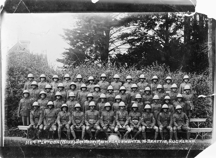 No 4 Platoon (Niue) 3rd Maori Reinforcements