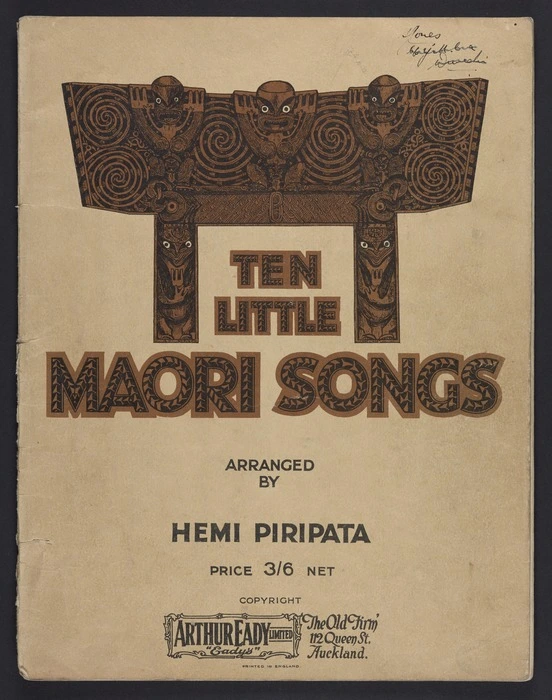 Ten little Māori songs / arranged by Hemi Piripata.
