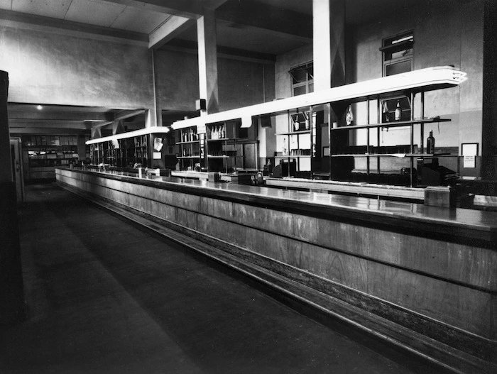View of the public bar, Royal Oak Hotel, Wellington