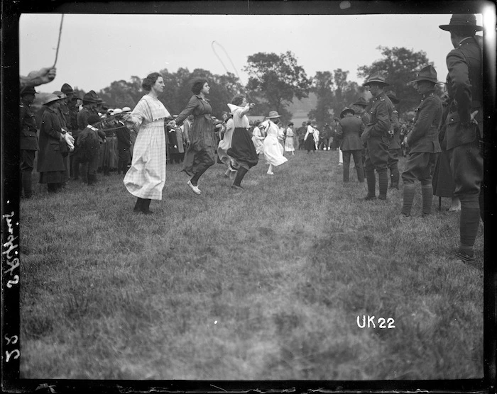 Women skipping at New Zealand camp sports day, England