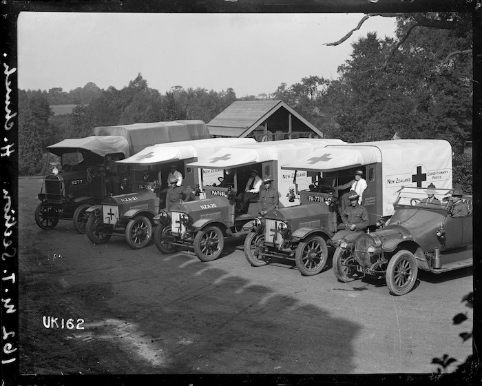 The Motor Transport Section at Hornchurch Convalescent Hospital, World War I