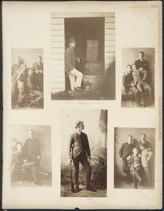 Single and group portraits of men