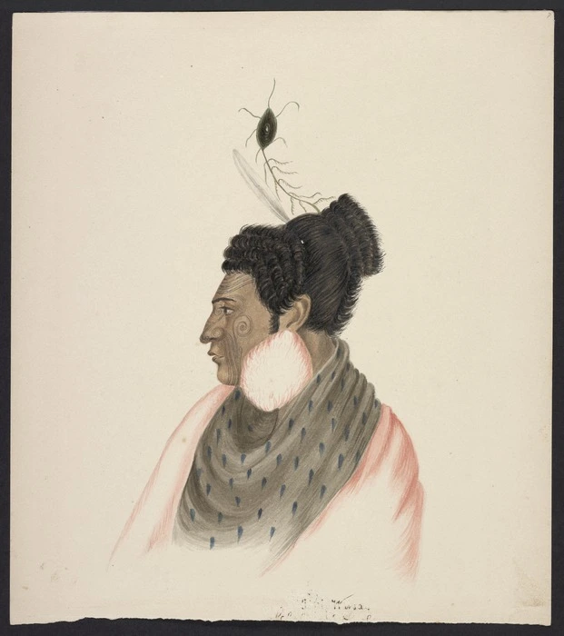 [Coates, Isaac] 1808-1878 :[Rangihaeata, Rauparaha's fighting general. 1843?]