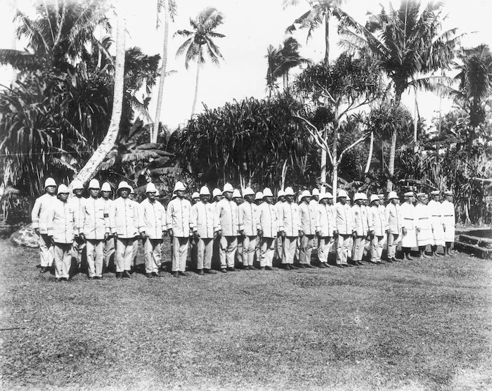 [Police in Western Samoa during the German administration]