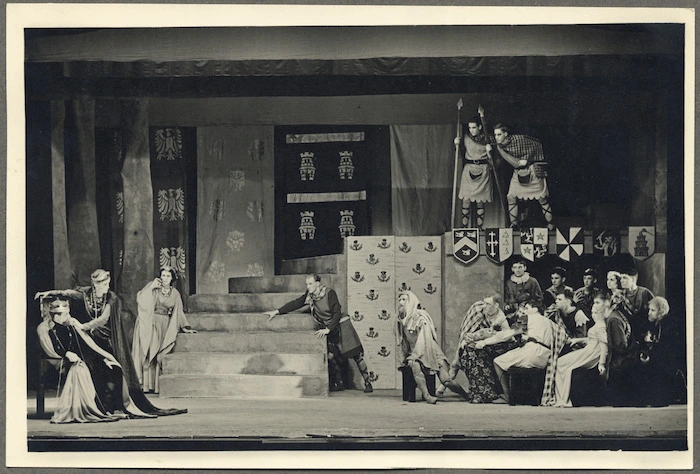 Scene from a Canterbury University production of Henry V by William Shakespeare