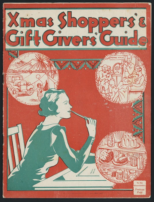 Xmas shoppers' & gift givers' guide [Front cover. 1934]