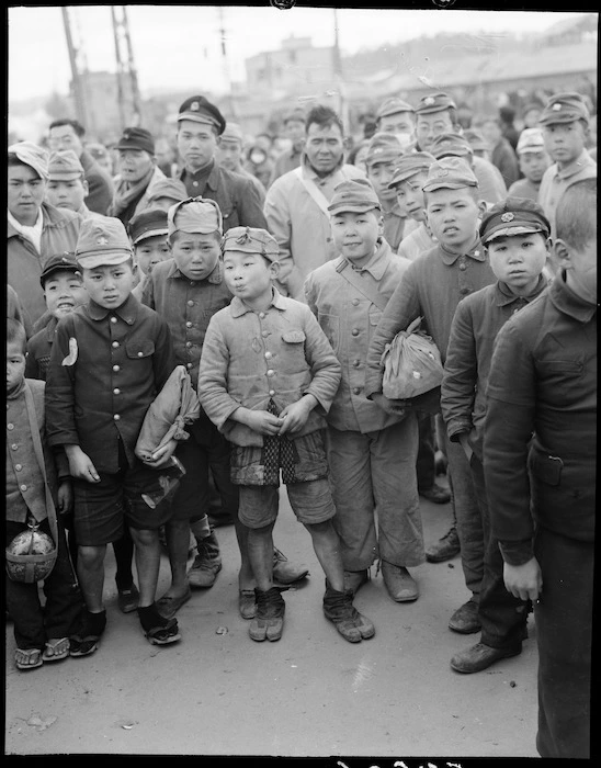 Japanese men and boys, Hiroshima, Japan