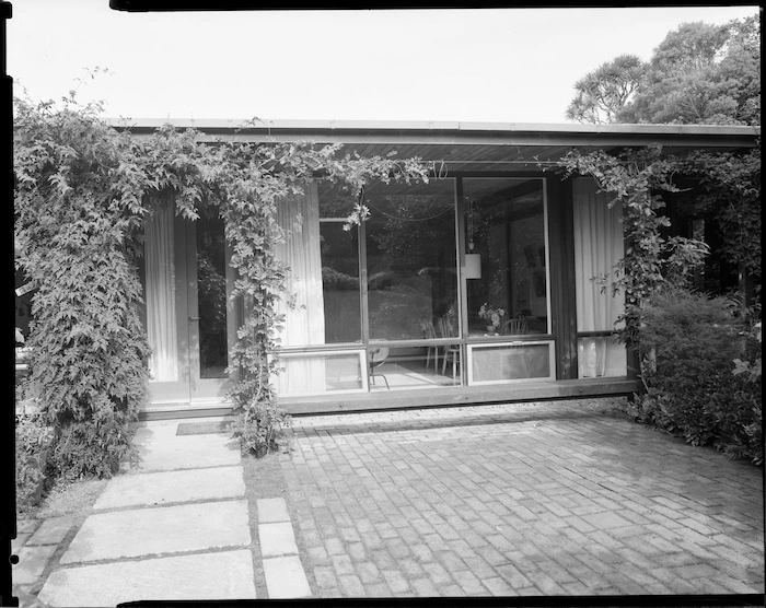 Courtyard of Alington house, 60 Homewood Cresent, Karori, Wellington