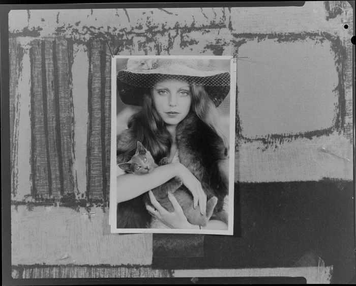 Girl holding cat