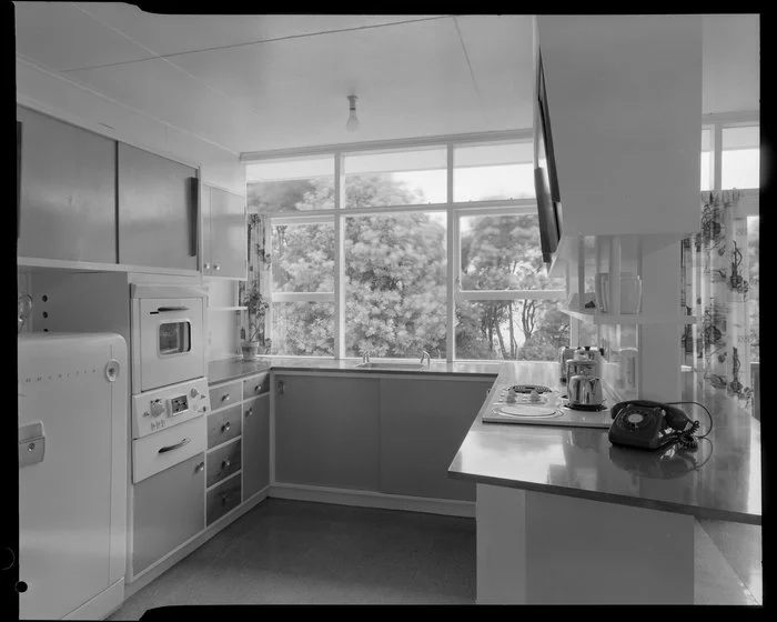 Kitchen, Shuker house, Titahi Bay, Wellington