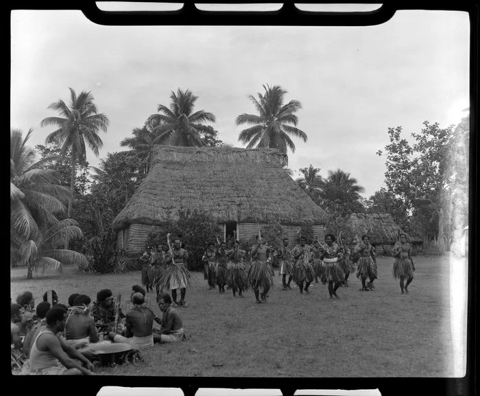 Dancers at the meke, Lautoka, Fiji