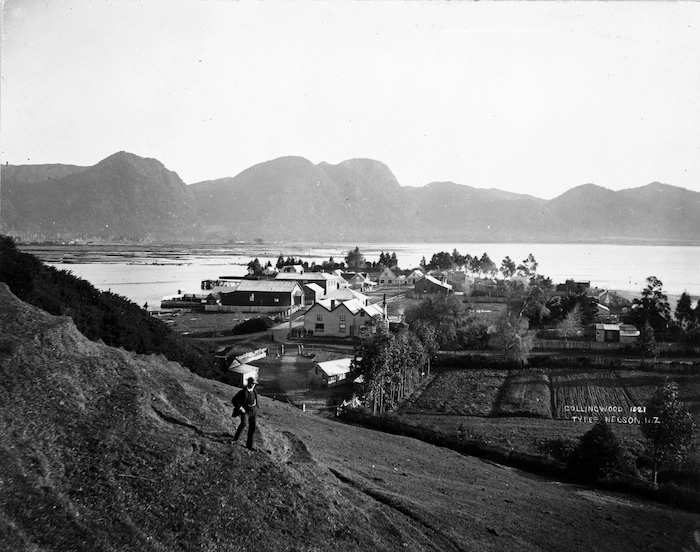 A view of Collingwood with Frederick Tyree in foreground