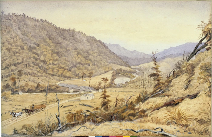 Aubrey, Christopher, fl 1868-1906 :[Akatarawa Valley] 1890.