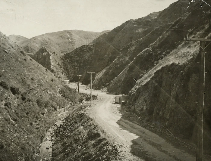 Road through Ngauranga Gorge