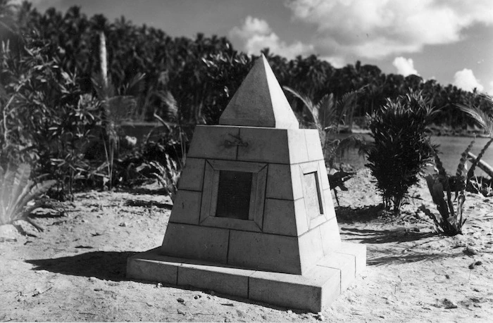 Memorial to New Zealand soldiers killed in the Pacific campaign, World War, 1939-1945