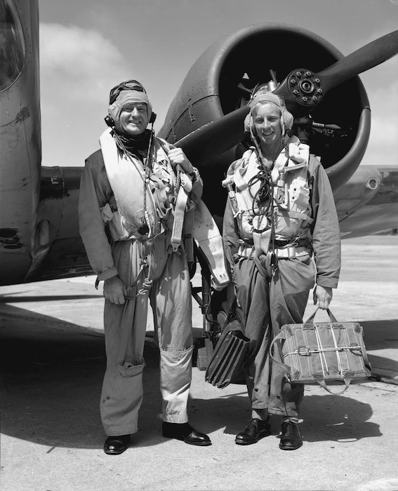 Crew dressed for RNZAF flight training