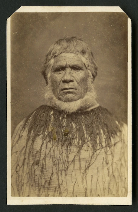 Carnell, Samuel 1832-1920 : Portrait of Te Hapuku d 1878