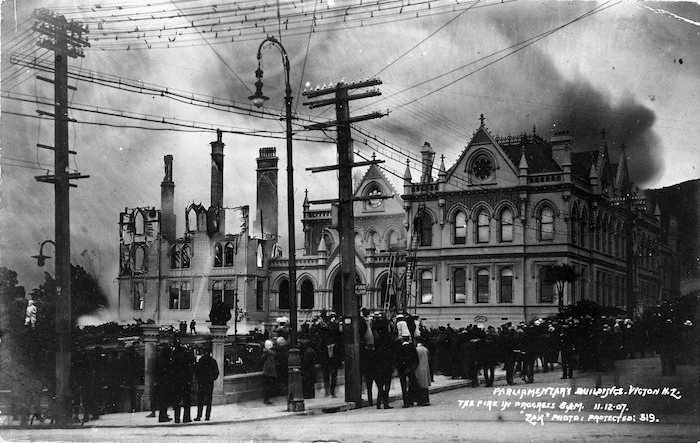 1907 fire at Parliament Buildings, Wellington