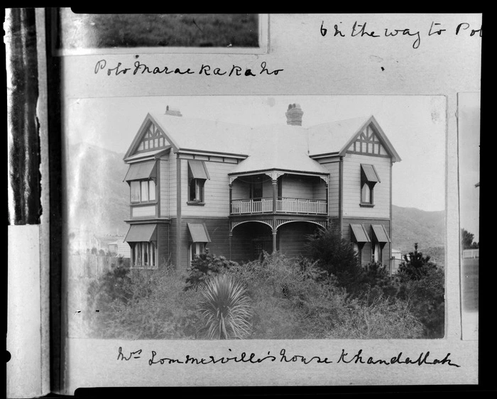 Mrs Sommerville's house, a two-storied colonial villa, Khandallah, Wellington