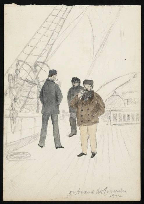 Alington, George Hildebrand, 1850-1905. Attributed works :On board the Crusader, 1872