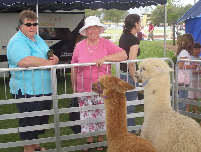 Photograph of two women at Horowhenua A & P Show, Levin