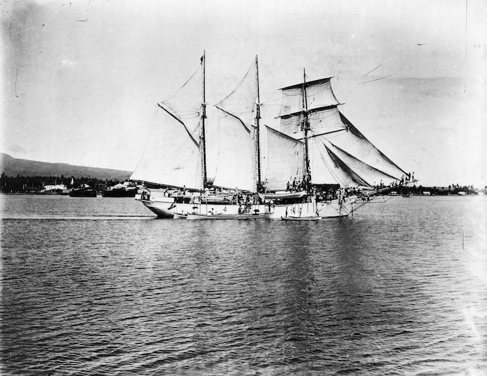 Sailing ship which conveyed indentured labour from the Solomon Islands, Samoa