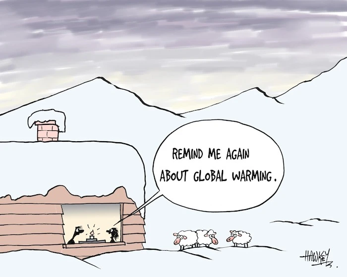 "Remind me again about global warming." 15 June, 2006.