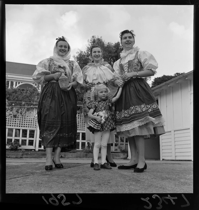 Women from Czechoslovakia in national costume