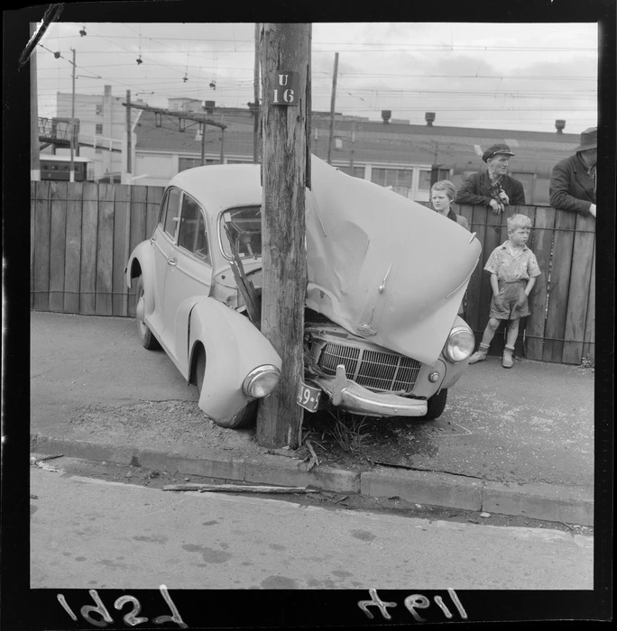 Car accident in Thorndon Quay, Wellington