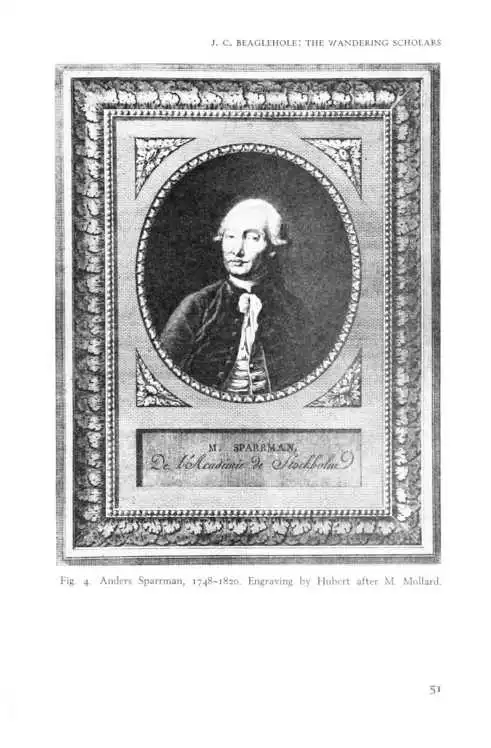 Fig. 4. Anders Sparrman, 1748-1820. Engraving by Hubert after M. Mollard