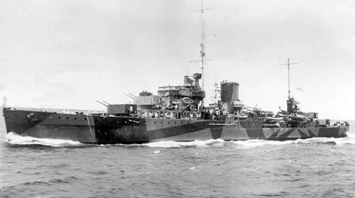 HMNZS Leander in the Pacific