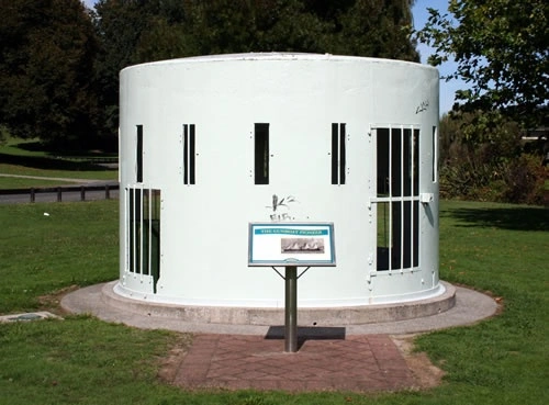 Pioneer turret NZ Wars memorial, Ngāruawāhia