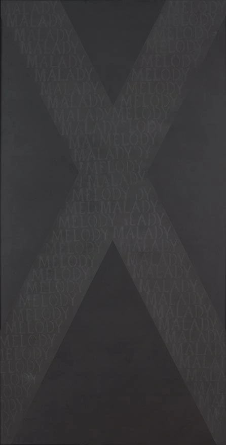 Black painting XV by Ralph Hotere