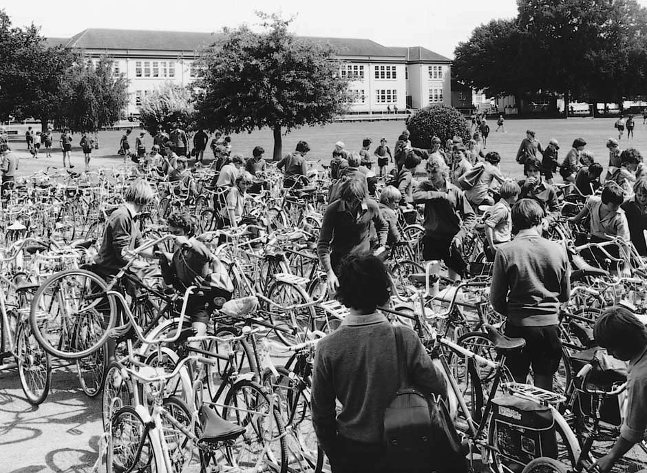 Bicycles at school