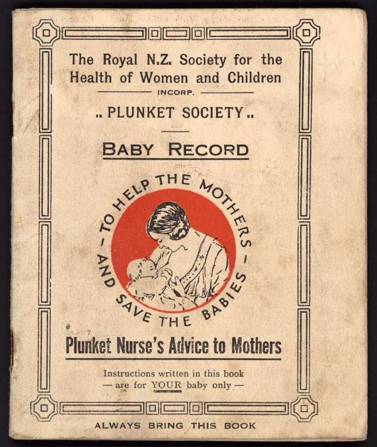 Plunket Society baby booklet