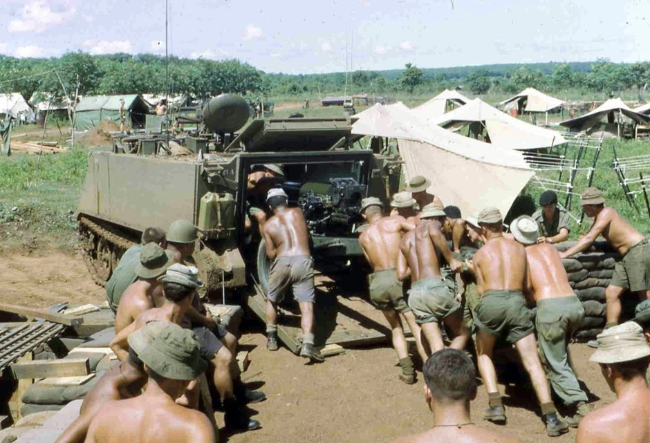 Loading an APC in Vietnam