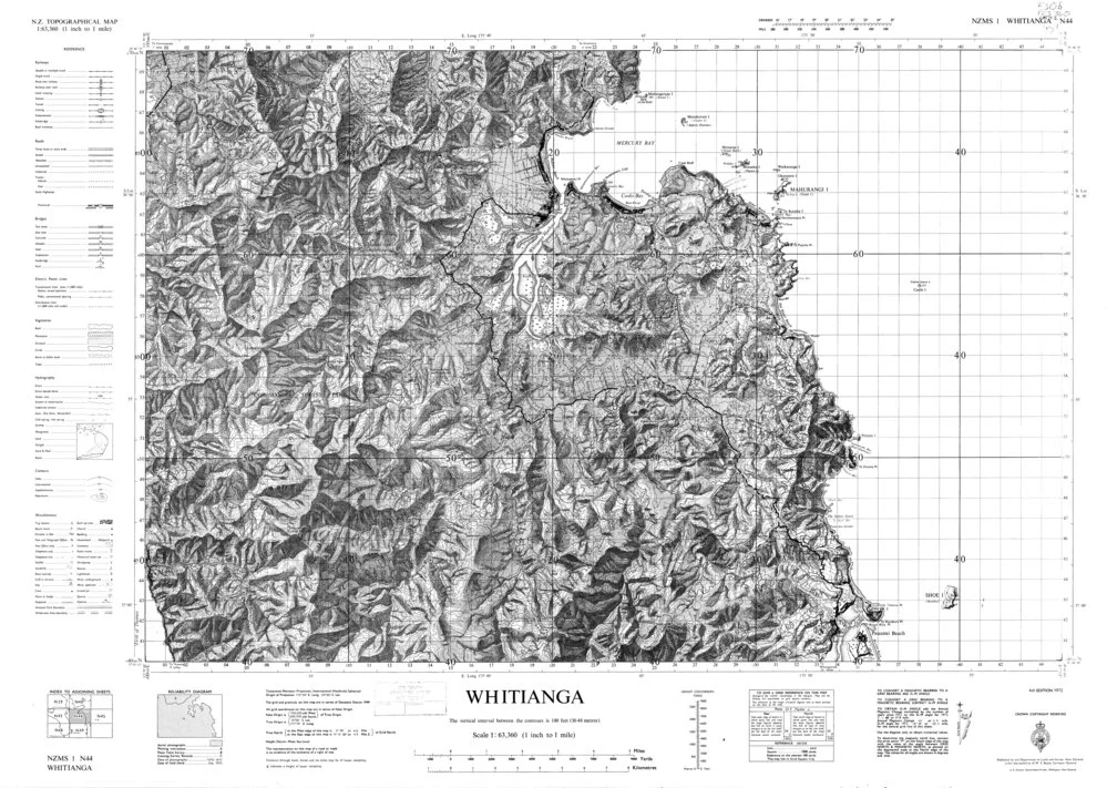 Whitianga: topographical map [4th ed.]